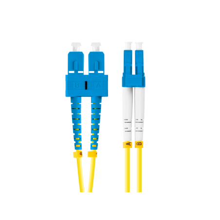 CABLE DE FIBRAOPTICA LANBERG 2M MONO SC UPC LC UPC DUPLEX G657A1 LSZH AMARILL