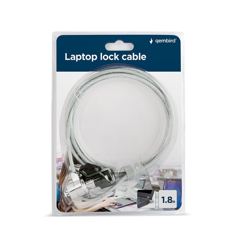 CABLE SEGURIDAD PARA PORTATIL GEMBIRD CON LLAVE