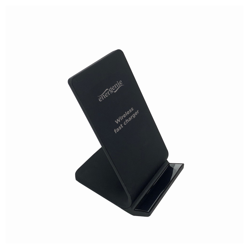 SOPORTE DE TELEFONO GEMBIRD CON CARGADOR INALAMBRICO 10 W COLOR NEGRO