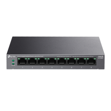 SWITCH TP LINK LS108GP 8 PUERTOS GIGABIT DESKTOP POE