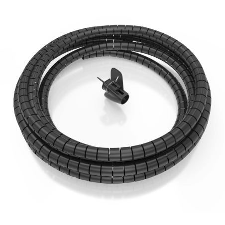 ORGANIZADOR CABLE AISENS EN ESPIRAL 25MM NEGRO 60M