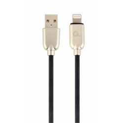 CABLE DE DATOS Y CARGA GEMBIRD 8 PINES DE CAUCHO PREMIUM 2M NEGRO