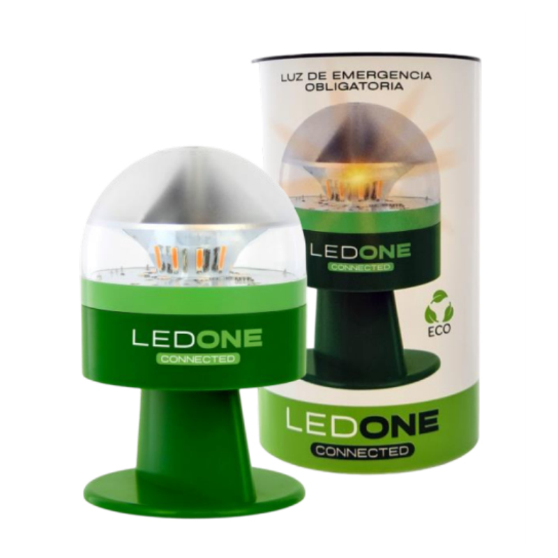 LUZ DE EMERGENCIA LED ONE V16 ECO DGT 30 BALIZA GEOLOCALIZADA