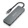 HUB AISENS USB 32 GEN2 10G USB C M 2XUSB C H 2XUSB A H 15CM GRIS