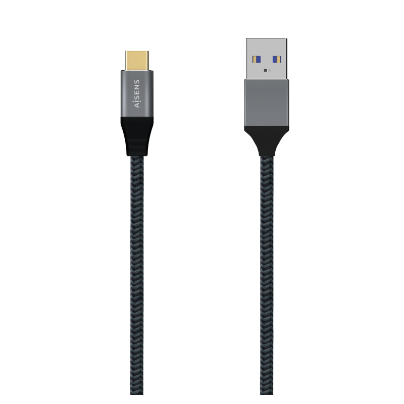 CABLE AISENS USB 31 GEN2 ALUMINIO 10GBPS 3A USB C M A M 05M