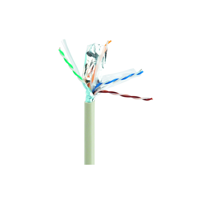 CABLE RED CAT6 FTP GEMBIRD PREMIUM CCA SOLIDO ECA 100 M