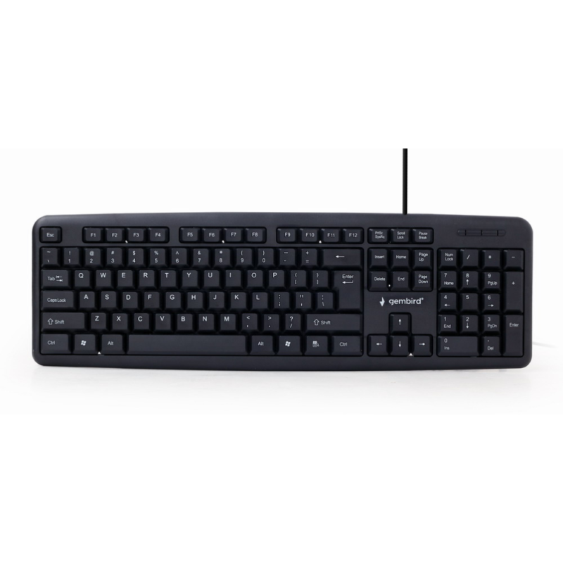 TECLADO GEMBIRD USB NEGRO DISENO EEUU