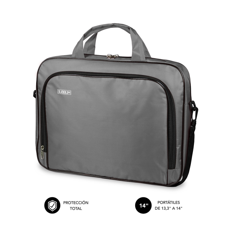 MALETIN SUBBLIM OXFORD LAPTOP BAG 133 14 GREY