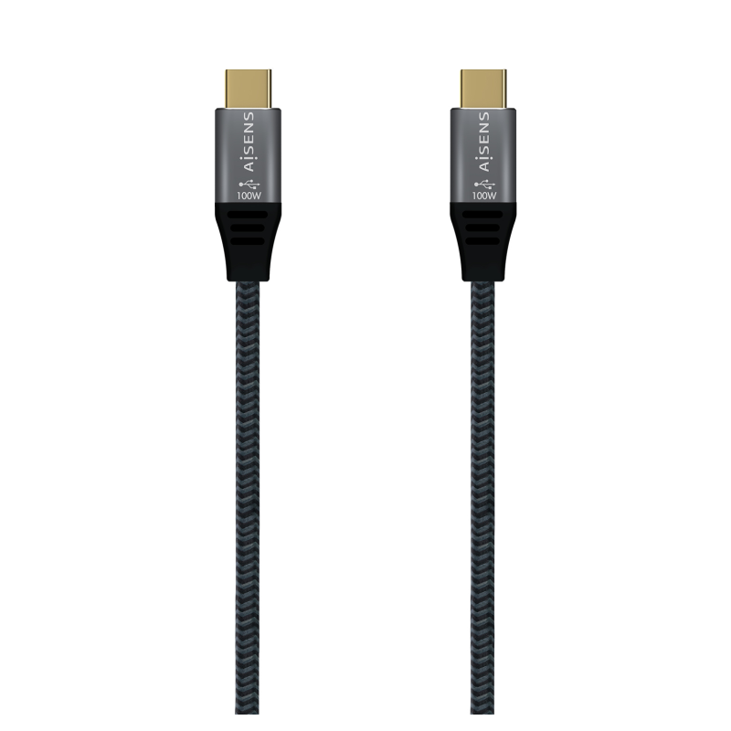 CABLE AISENS USB 32 GEN2x2 ALU 20GBPS 8K30HZ 5A 100W USB C 10M