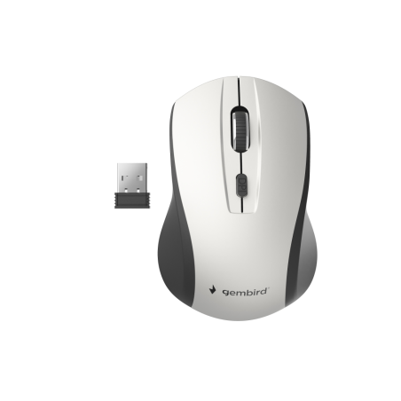 RATON GEMBIRD INALAMBRICO BLANCO NEGRO 4 BOTONES