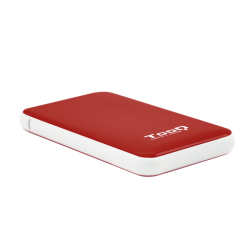 CAJA EXTERNA TQE 2528R 25 95 MM SATA USB 31 GEN1 ROJA