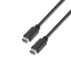 CABLE USB 20 AISENS 3A TIPO USB C M USB C M NEGRO 05M