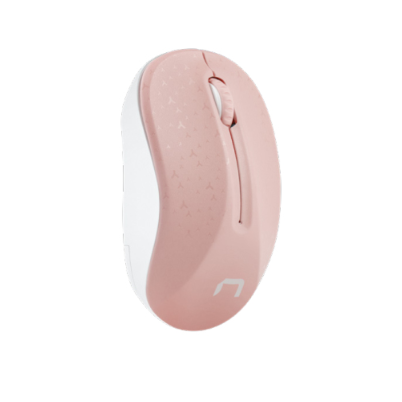 RATON NATEC TOUCAN INALAMBRICO 1600 DPI OPTICO ROSA BLANCO