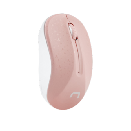 RATON NATEC TOUCAN INALAMBRICO 1600 DPI OPTICO ROSA BLANCO