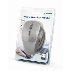 RATON GEMBIRD 6 BOTONES WIRELESS OPTICAL NEGRO SPACE GREY
