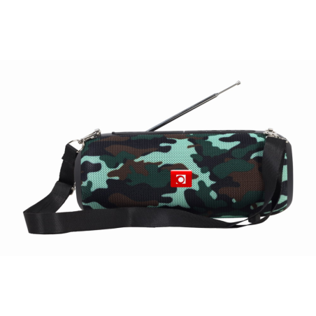 ALTAVOZ PORTATIL GEMBIRD SPK BT 17 CM COM RADIO FM 2X5W RMS BLUETOOTH CAMUFLAJE