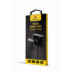 CABLE ADAPTADOR VGA A HDMI VGA 0 15 M NEGRO
