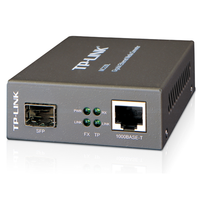 CONVERSOR MEDIOS TPLINK MC220L SFP RJ45 GIGA 05KM