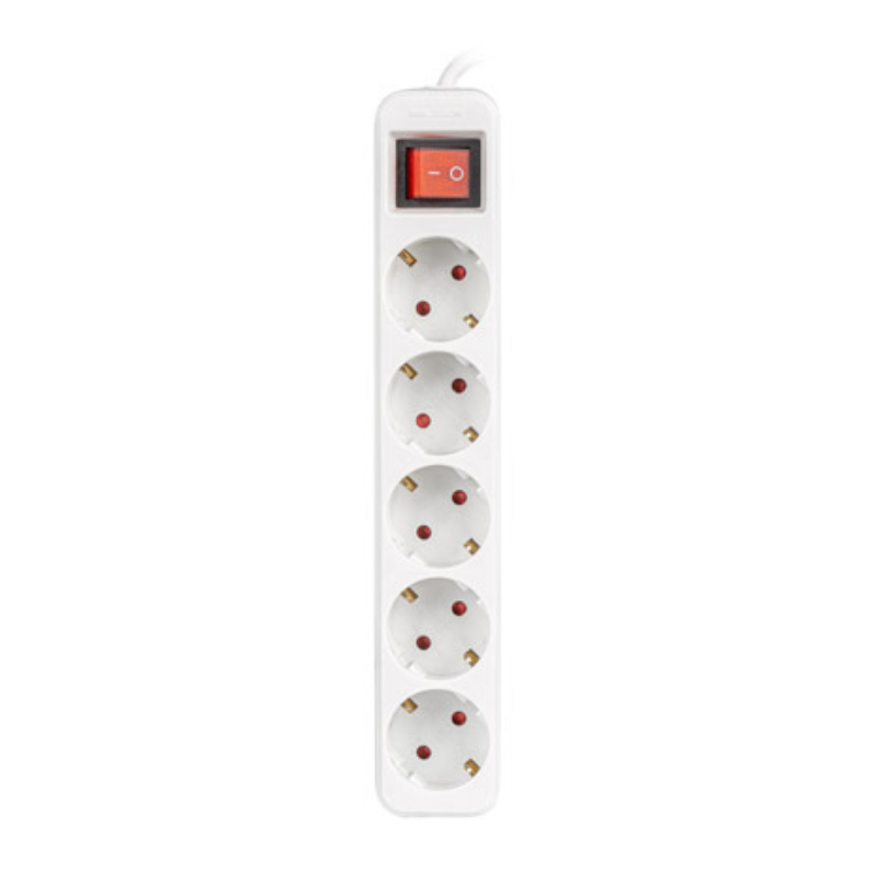 REGLETA LANBERG 5 TOMAS SCHUKO CON PROTECION BLANCA 15M