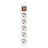 REGLETA LANBERG 5 TOMAS SCHUKO CON PROTECION BLANCA 15M