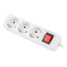 REGLETA LANBERG 3 TOMAS SCHUKO CON PROTECION BLANCA 15M