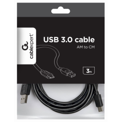 CABLE USB GEMBIRD 20 A TIPO C MACHO MACHO CARGA RAPIDA 3M