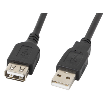 CABLE ALARGADOR LANBERG USB 20 MACHO HEMBRA 5M NEGRO