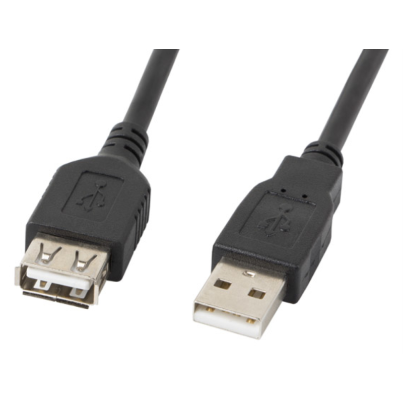 CABLE ALARGADOR LANBERG USB 20 MACHO HEMBRA 07M NEGRO