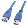 CABLE ALARGADOR LANBERG USB 30 MACHO HEMBRA 18M AZUL