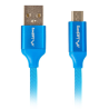 CABLE USB LANBERG 20 MACHO MICRO USB MACHO QUICK CHARGE 30 18M AZUL