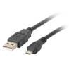 CABLE USB LANBERG 20 MACHO MICRO USB MACHO 18 M NEGRO