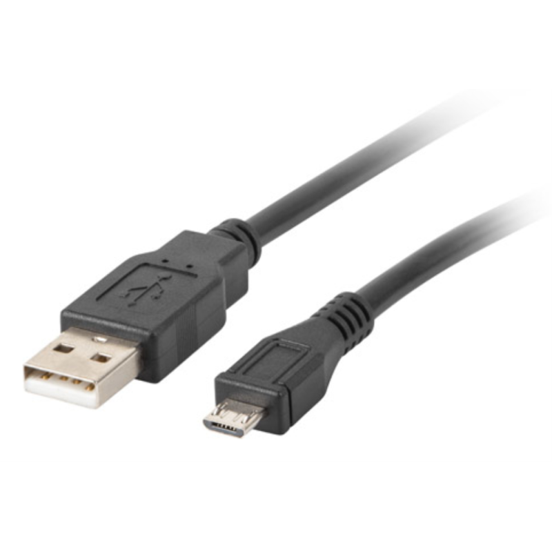 CABLE USB LANBERG 20 MACHO MICRO USB MACHO 1M NEGRO