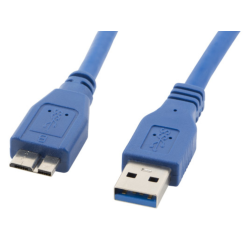 CABLE USB LANBERG 30 MACHO MICRO USB MACHO 05M AZUL