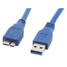 CABLE USB LANBERG 30 MACHO MICRO USB MACHO 05M AZUL
