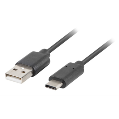 CABLE USB LANBERG 20 MACHO USB C MACHO 05M NEGRO