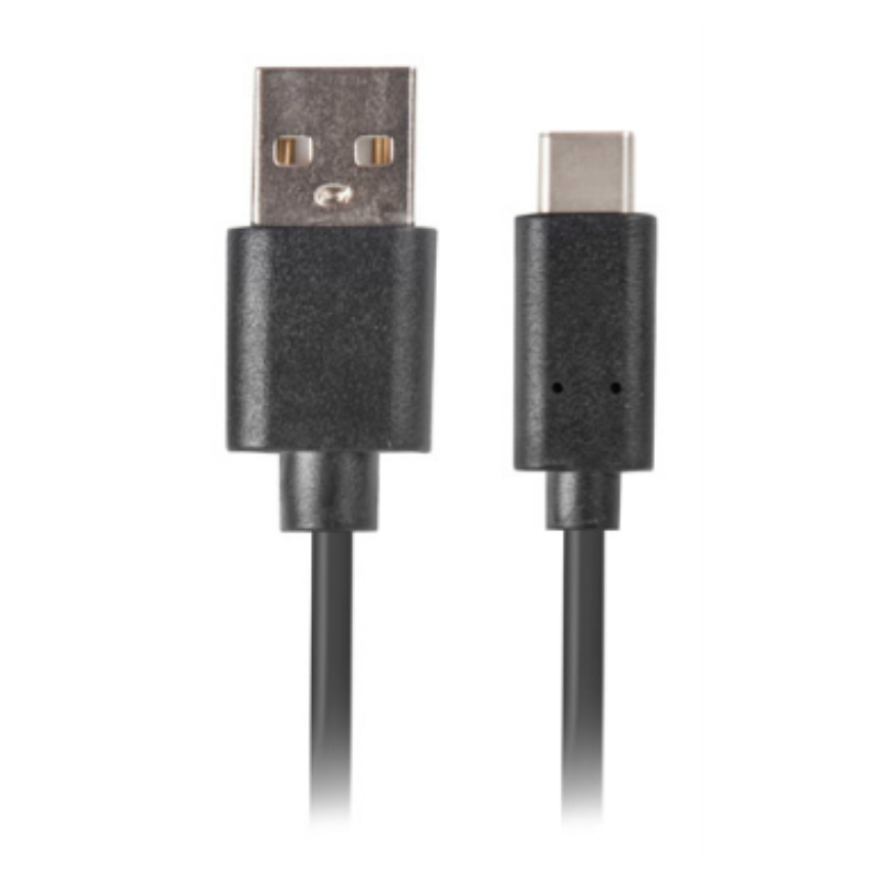 CABLE USB LANBERG 20 MACHO USB C MACHO QUICK CHARGE 30 05M NEGRO