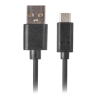 CABLE USB LANBERG 20 MACHO USB C MACHO QUICK CHARGE 30 05M NEGRO