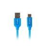 CABLE USB LANBERG 20 MACHO USB C MACHO QUICK CHARGE 30 05M AZUL