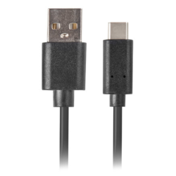 CABLE USB LANBERG 20 MACHO USB C MACHO QUICK CHARGE 30 18M NEGRO