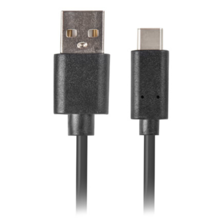 CABLE USB LANBERG 20 MACHO USB C MACHO QUICK CHARGE 30 18M NEGRO