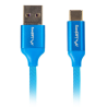 CABLE USB LANBERG 20 MACHO USB C MACHO QUICK CHARGE 30 18M AZUL