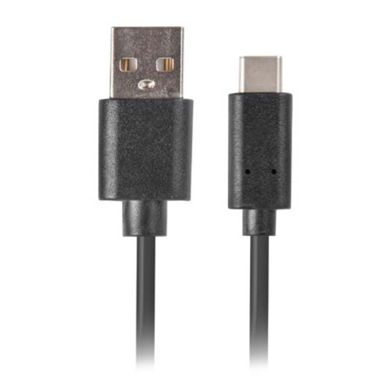 CABLE USB LANBERG 20 MACHO USB C MACHO QUICK CHARGE 30 1M NEGRO