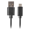 CABLE USB LANBERG 20 MACHO USB C MACHO QUICK CHARGE 30 1M NEGRO