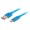 CABLE USB LANBERG 20 MACHO USB C MACHO 5A 1M AZUL