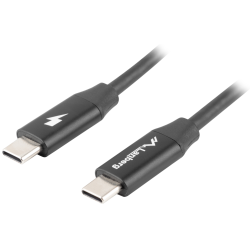 CABLE USB LANBERG 20 MACHO USB C MACHO QUICK CHARGE 40 18M NEGRO