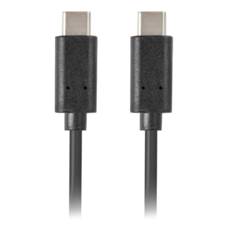 CABLE USB LANBERG 20 MACHO USB C MACHO 18M NEGRO