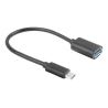 ADAPTADOR USB LANBERG USB C M 31 A USB A H 15CM OTG NEGRO