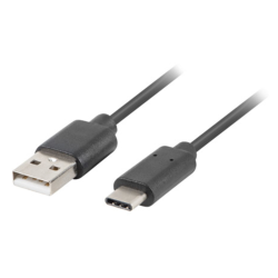 CABLE LANBERG USB C MACHO A USB A 31 MACHO 18M NEGRO