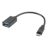 ADAPTADOR LANBERG OTG USB MICROM 20 A USB AH 15 CM NEGRO