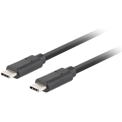 CABLE USB C LANBERG 31 GEN 2 MACHO MACHO 10GB S PD100W 05M NEGRO